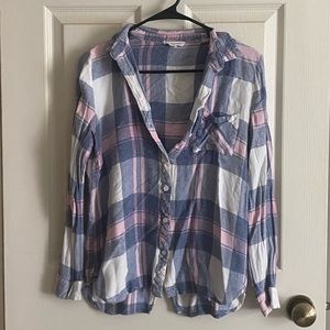 Pink & Blue button down